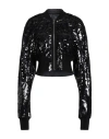Rick Owens Woman Jacket Black Size 8 Polyamide, Cotton, Polyester