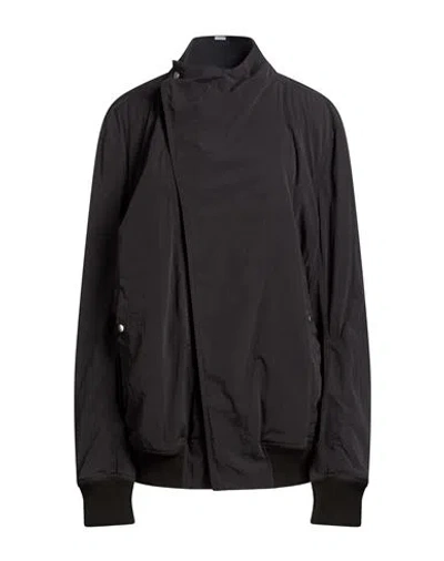 Rick Owens Woman Jacket Black Size 8 Polyamide, Virgin Wool