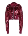 Rick Owens Woman Jacket Garnet Size 8 Polyamide, Cotton, Polyester In Red