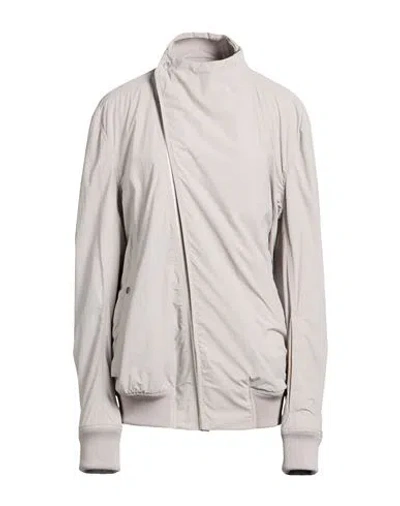 Rick Owens Woman Jacket Light Grey Size 4 Polyamide, Virgin Wool In Neutral