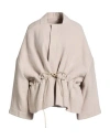 Rick Owens Plain Colour Jackets In Gray