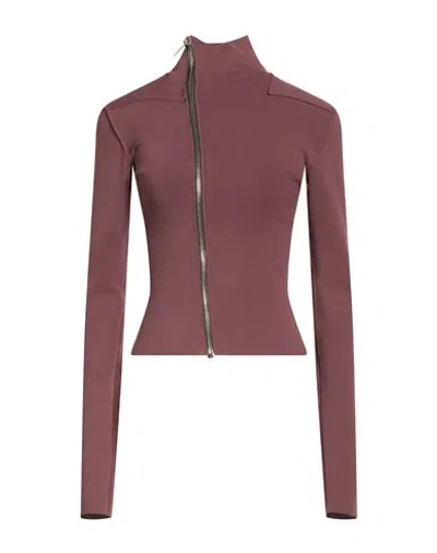 Rick Owens Woman Jacket Mauve Size S Viscose, Polyester, Polyamide, Elastane In Purple