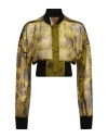 Rick Owens Multicolor Thin Flight Jacket In Sage Green