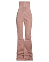 Rick Owens Woman Jeans Antique Rose Size 2 Cotton, Polyester, Elastane In Gray