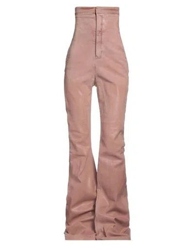 Rick Owens Woman Jeans Antique Rose Size 2 Cotton, Polyester, Elastane In Gray