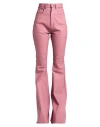 Rick Owens Woman Jeans Antique Rose Size 27 Cotton, Elastomultiester, Rubber In Pink