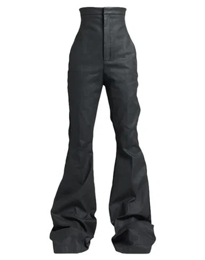 Rick Owens Woman Jeans Black Size 2 Cotton, Elastomultiester, Rubber