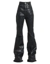 Rick Owens Woman Jeans Black Size 26 Cotton, Elastomultiester, Rubber
