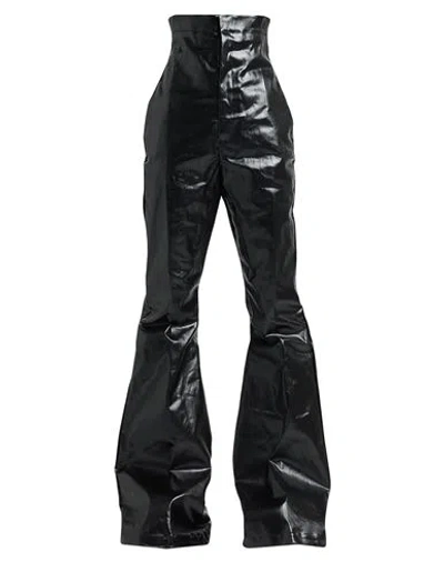 Rick Owens Woman Jeans Black Size 4 Cotton, Elastomultiester, Rubber