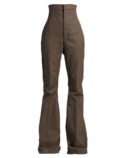 Rick Owens Woman Jeans Light Brown Size 6 Cotton, Elastomultiester, Rubber