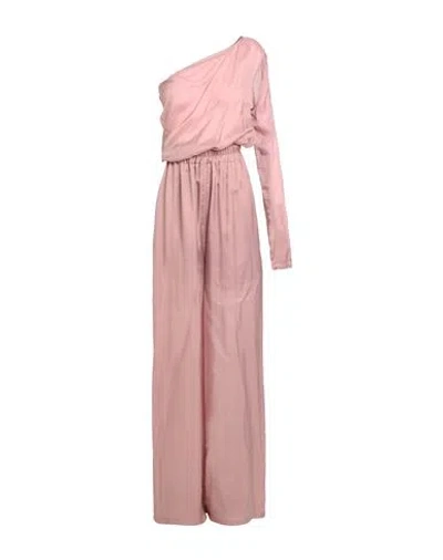 Rick Owens Woman Jumpsuit Antique Rose Size 6 Cupro In Pink