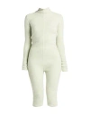 Rick Owens Woman Jumpsuit Light Green Size S Alpaca Wool, Polyamide, Wool, Elastane In Gray