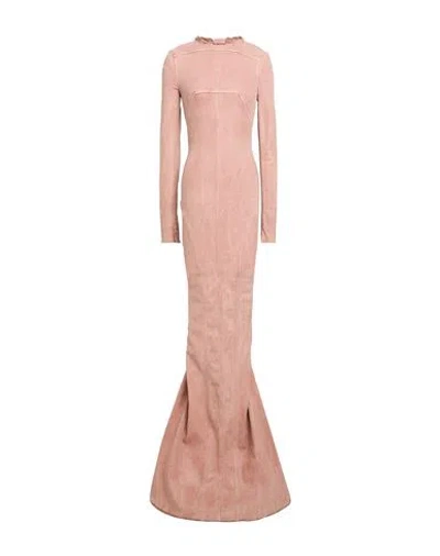 Rick Owens Woman Maxi Dress Antique Rose Size 2 Cotton, Polyester, Elastane In Pink