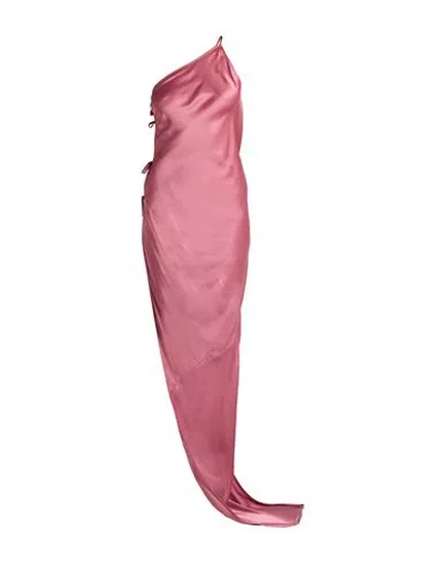 Rick Owens Woman Maxi Dress Antique Rose Size 6 Silk In Pink