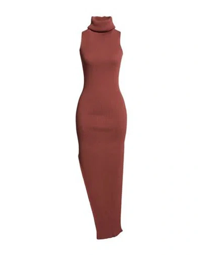 Rick Owens Woman Maxi Dress Antique Rose Size Xs Viscose, Polyester In Burgundy