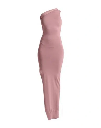 Rick Owens Woman Maxi Dress Antique Rose Size Xs Viscose, Polyester In Pink