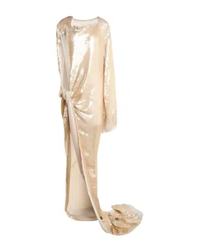Rick Owens Woman Maxi Dress Beige Size 8 Cupro