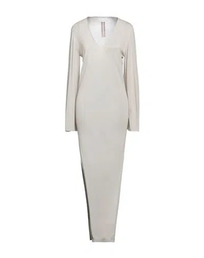 Rick Owens Woman Maxi Dress Beige Size Xxl Virgin Wool