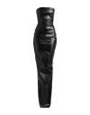 Rick Owens Woman Maxi Dress Black Size 2 Cotton, Elastomultiester, Rubber