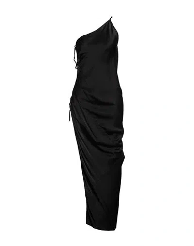 Rick Owens Woman Maxi Dress Black Size 4 Acetate, Viscose