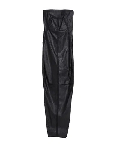Rick Owens Woman Maxi Dress Black Size 2 Cotton, Polyester, Rubber
