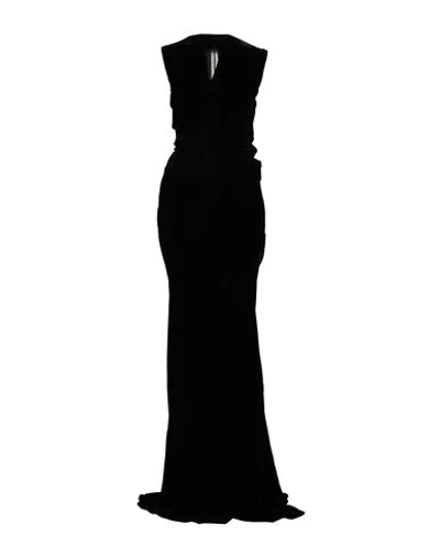 Rick Owens Woman Maxi Dress Black Size 4 Viscose, Silk