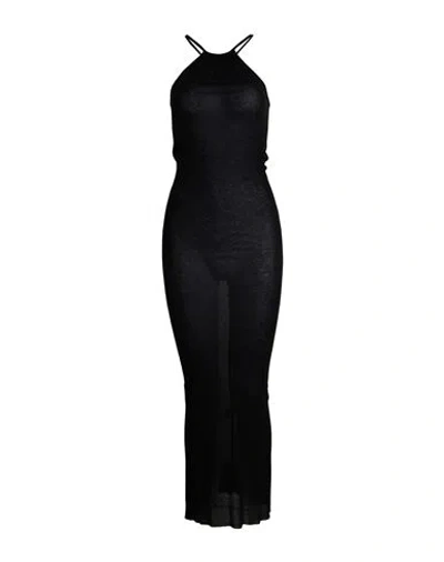Rick Owens Woman Maxi Dress Black Size 4 Viscose, Silk