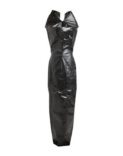 Rick Owens Woman Maxi Dress Black Size 6 Cotton, Elastomultiester, Elastane