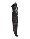 Rick Owens Woman Maxi Dress Black Size 6 Cotton, Elastomultiester, Rubber In Black