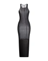 Rick Owens Woman Maxi Dress Black Size 6 Viscose, Silk In Black