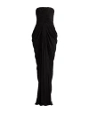 Rick Owens Radiance Strapless Draped Cotton-jersey Gown In Black