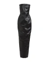 Rick Owens Woman Maxi Dress Black Size 8 Cotton, Elastomultiester, Rubber In Black