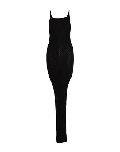Rick Owens Woman Maxi Dress Black Size L Cotton