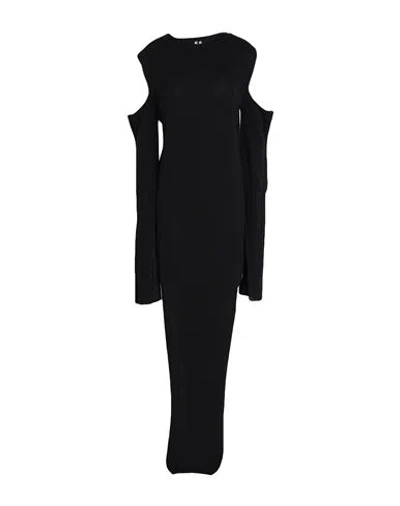 Rick Owens Woman Maxi Dress Black Size M Cotton