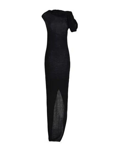 Rick Owens Woman Maxi Dress Black Size M Virgin Wool