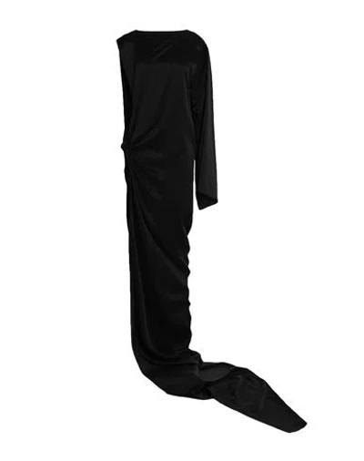 Rick Owens Woman Maxi Dress Black Size Onesize Cupro