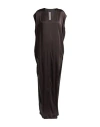 Rick Owens Woman Maxi Dress Charcoal Size 6 Silk In Gray