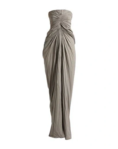 Rick Owens Woman Maxi Dress Grey Size 2 Cotton