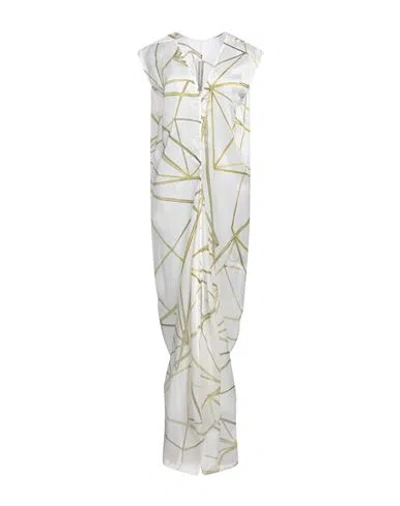 Rick Owens Woman Maxi Dress Ivory Size 6 Cupro In White