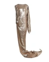Rick Owens Woman Maxi Dress Khaki Size 6 Cupro In Beige