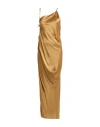 Rick Owens Woman Maxi Dress Mustard Size 6 Acetate, Viscose In Gold