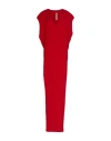 Rick Owens V-neck Crepe Maxi Dress In Red