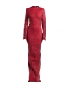 Rick Owens Woman Maxi Dress Red Size 6 Cotton, Polyester, Elastane