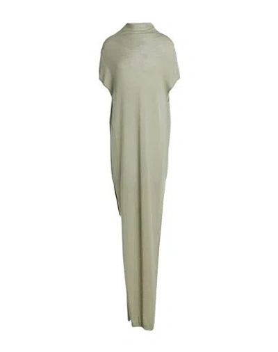 Rick Owens Woman Maxi Dress Sage Green Size S Virgin Wool