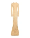 Rick Owens Woman Maxi Dress Sand Size 2 Cotton, Polyester, Elastane In Beige