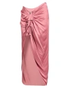 Rick Owens Woman Maxi Skirt Antique Rose Size 4 Acetate, Viscose In Pink