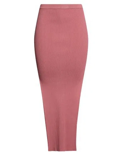 Rick Owens Woman Maxi Skirt Antique Rose Size L Viscose, Polyester, Polyamide, Elastane In Pink