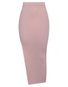 Rick Owens Woman Maxi Skirt Antique Rose Size S Virgin Wool, Polyamide, Elastane In Pink