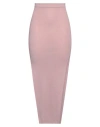 Rick Owens Woman Maxi Skirt Antique Rose Size S Virgin Wool, Polyamide, Elastane In Pink