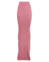 Rick Owens Woman Maxi Skirt Antique Rose Size S Virgin Wool, Polyamide, Elastane In Pink